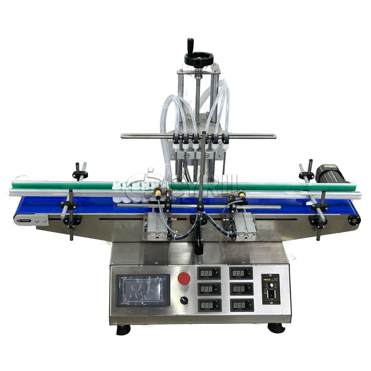 Desktop six-head electromagnetic pump filling machine