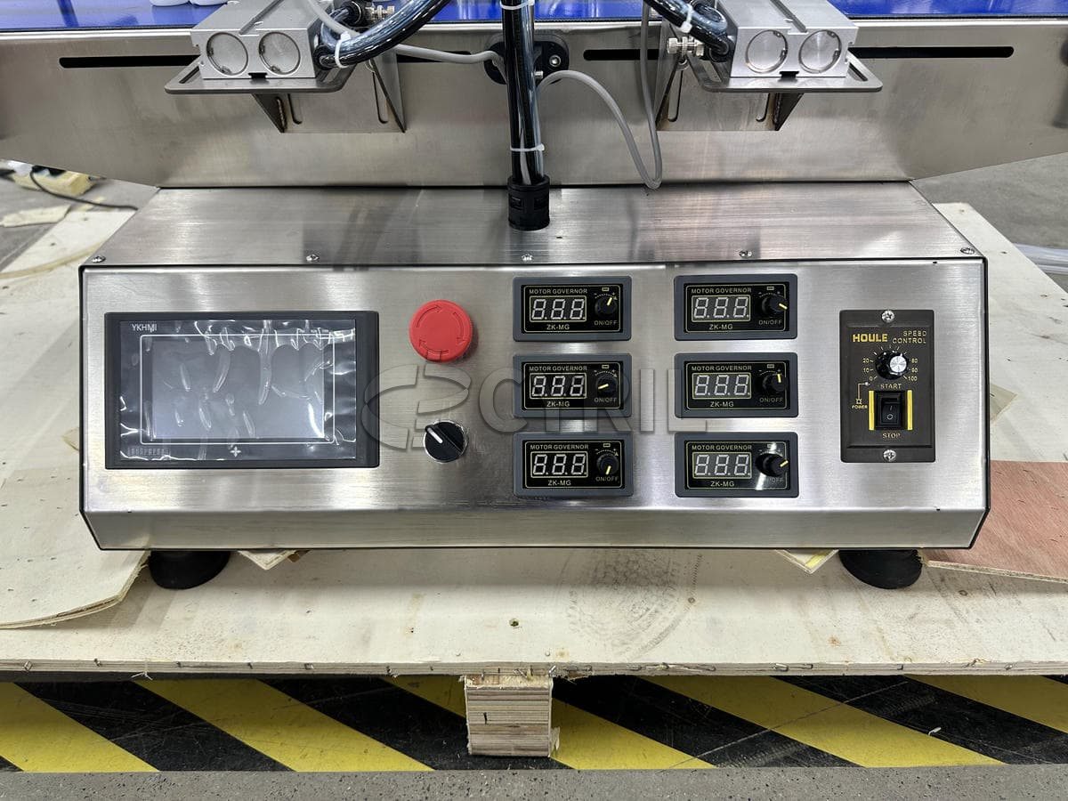 Desktop six-head electromagnetic pump filling machine