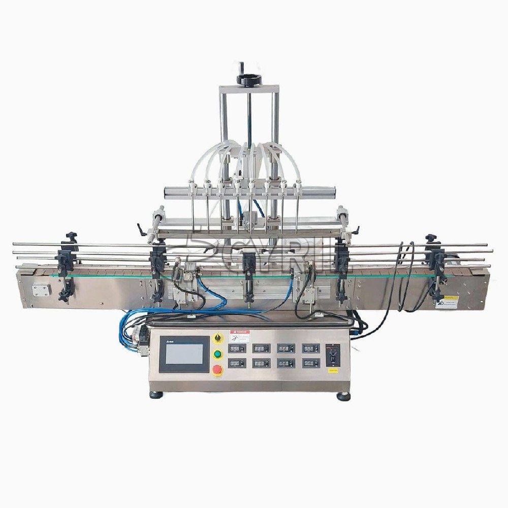 Desktop eight-head magnetic pump filling machine
