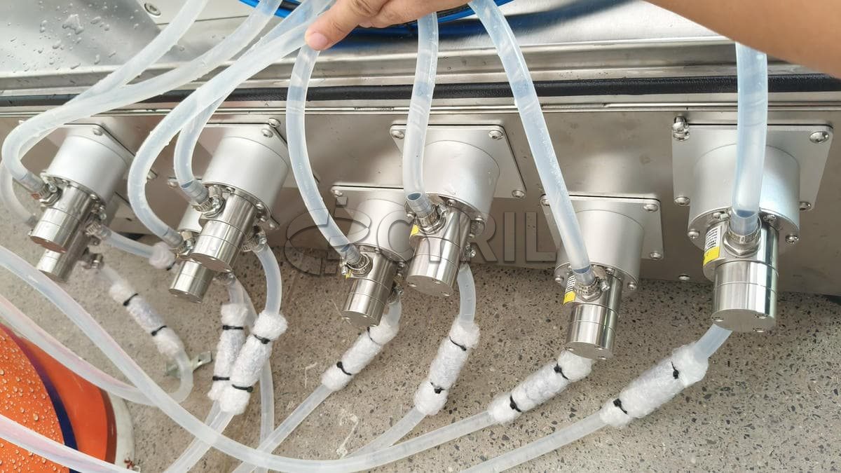 Desktop eight-head magnetic pump filling machine