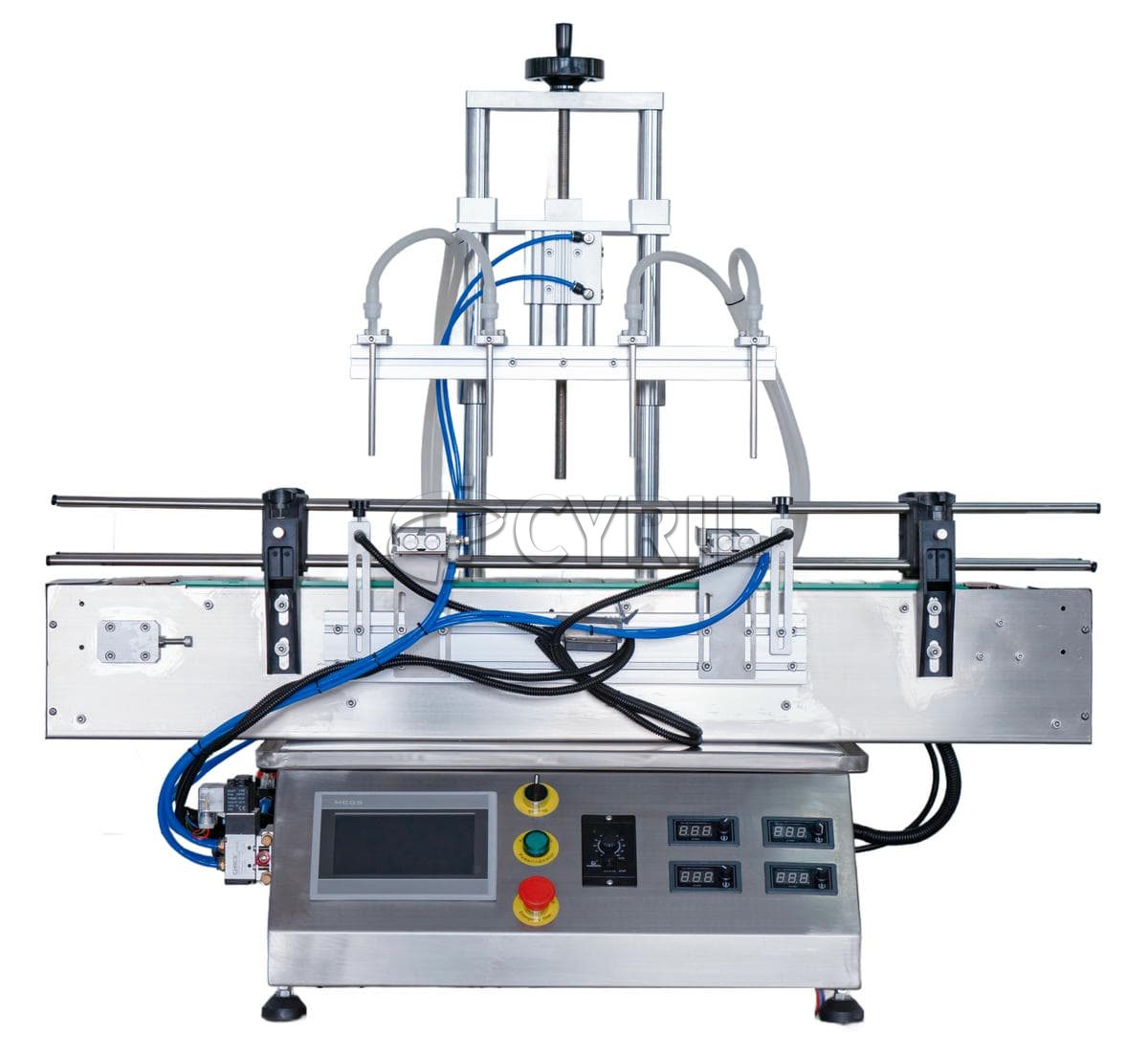 Desktop four-head magnetic pump liquid filling machine