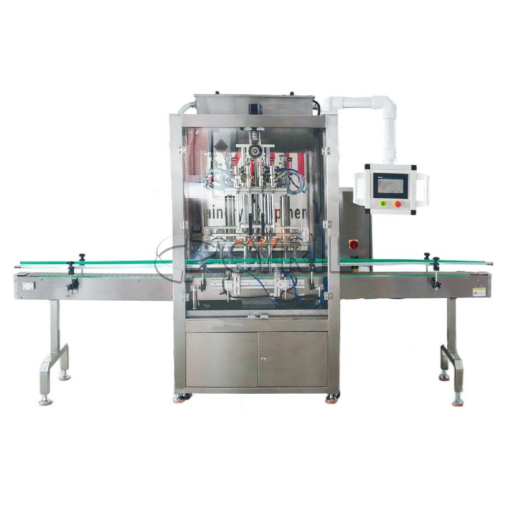 Fully automatic four-head paste filling machine