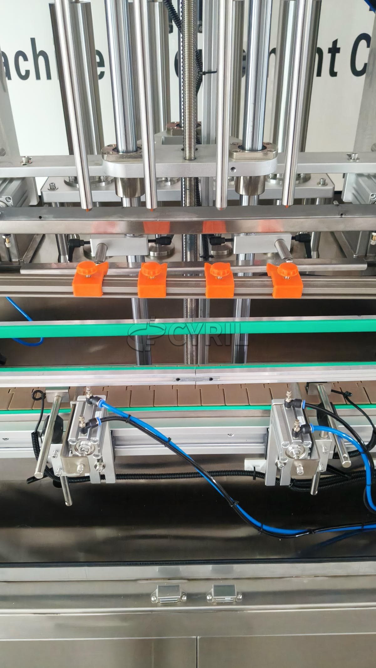 Fully automatic four-head paste filling machine