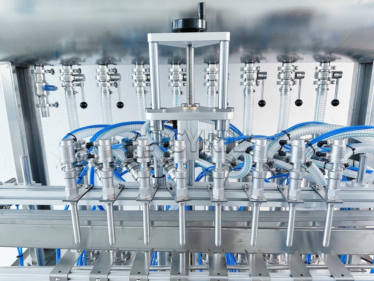 Fully automatic eight-head paste filling machine