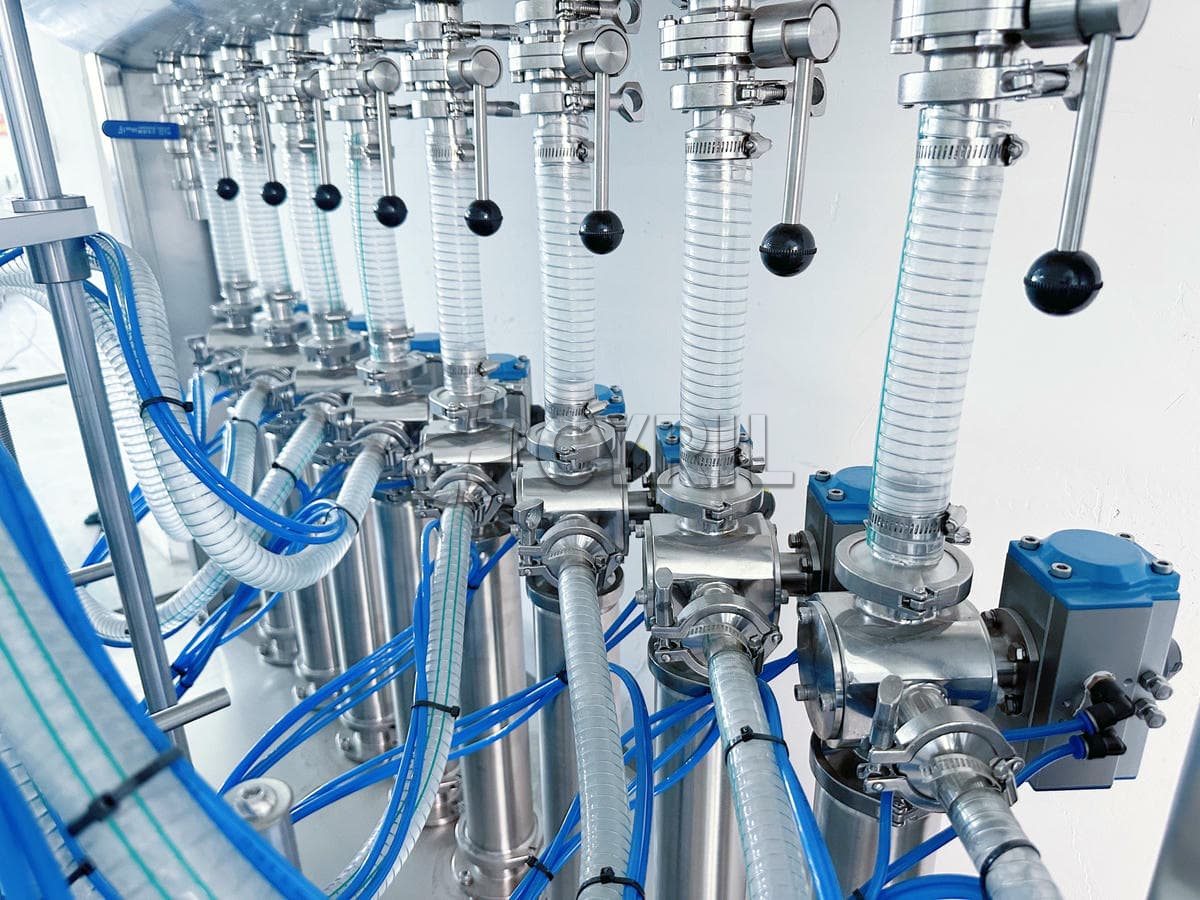 Fully automatic eight-head paste filling machine