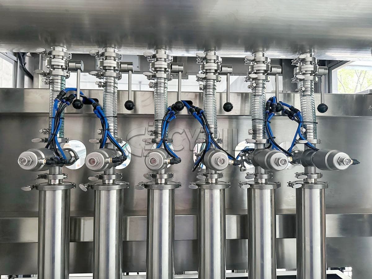 Fully automatic six-head servo paste filling machine
