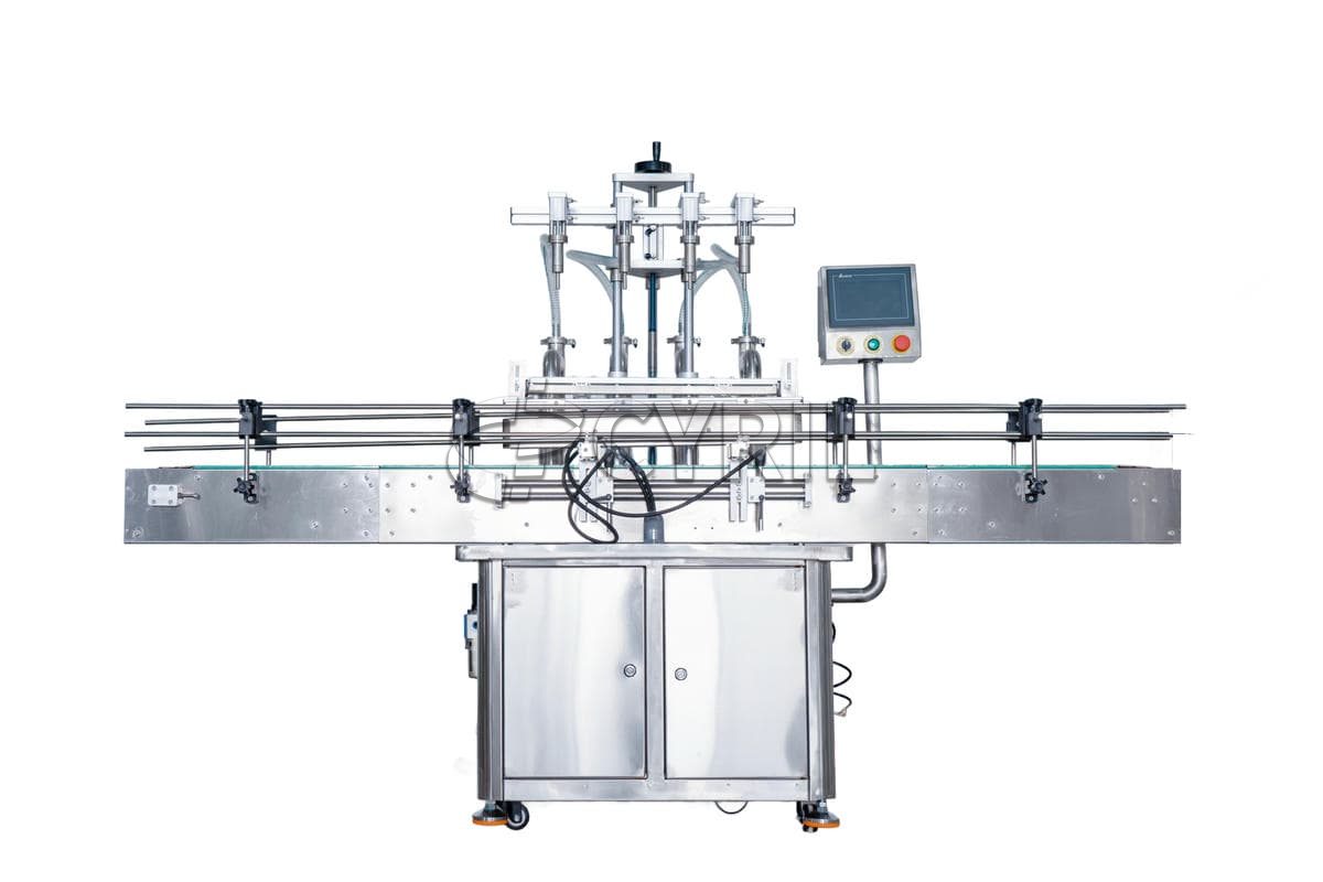 Fully automatic four-head liquid filling machine