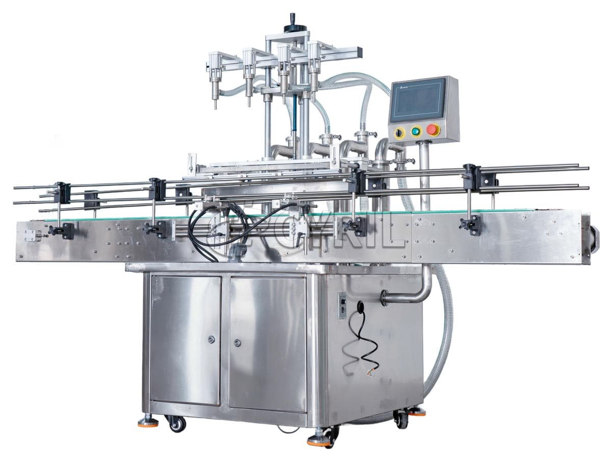 Fully automatic four-head liquid filling machine
