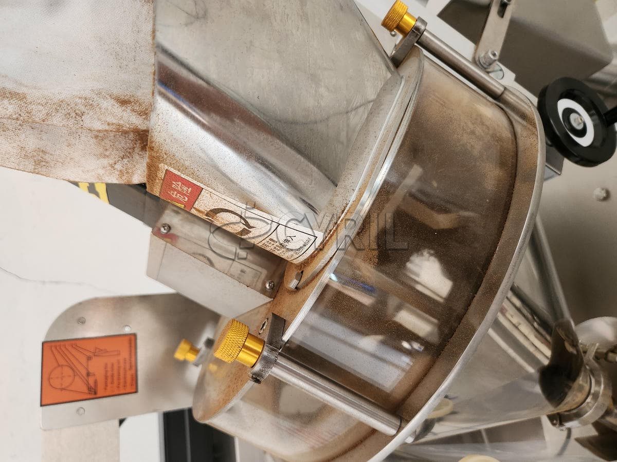 Incline push powder filling machine + round bucket lifting