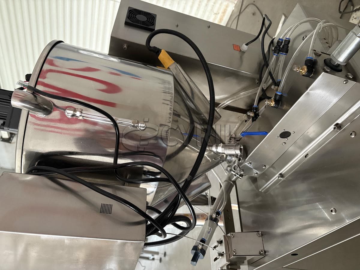 Fully automatic paste packaging machine + heating stirring