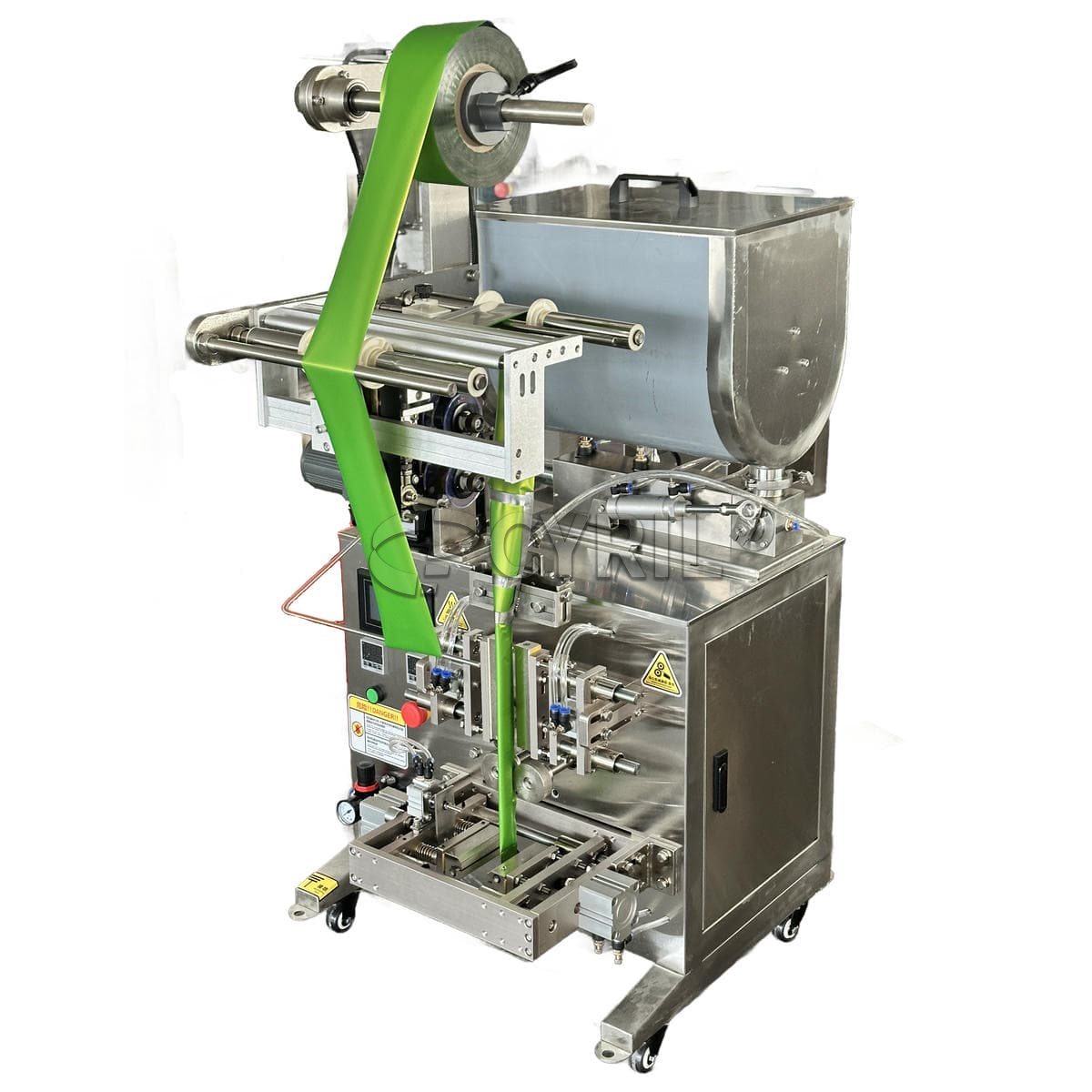 Small paste packaging machine + square bucket mixing + three-side sealing