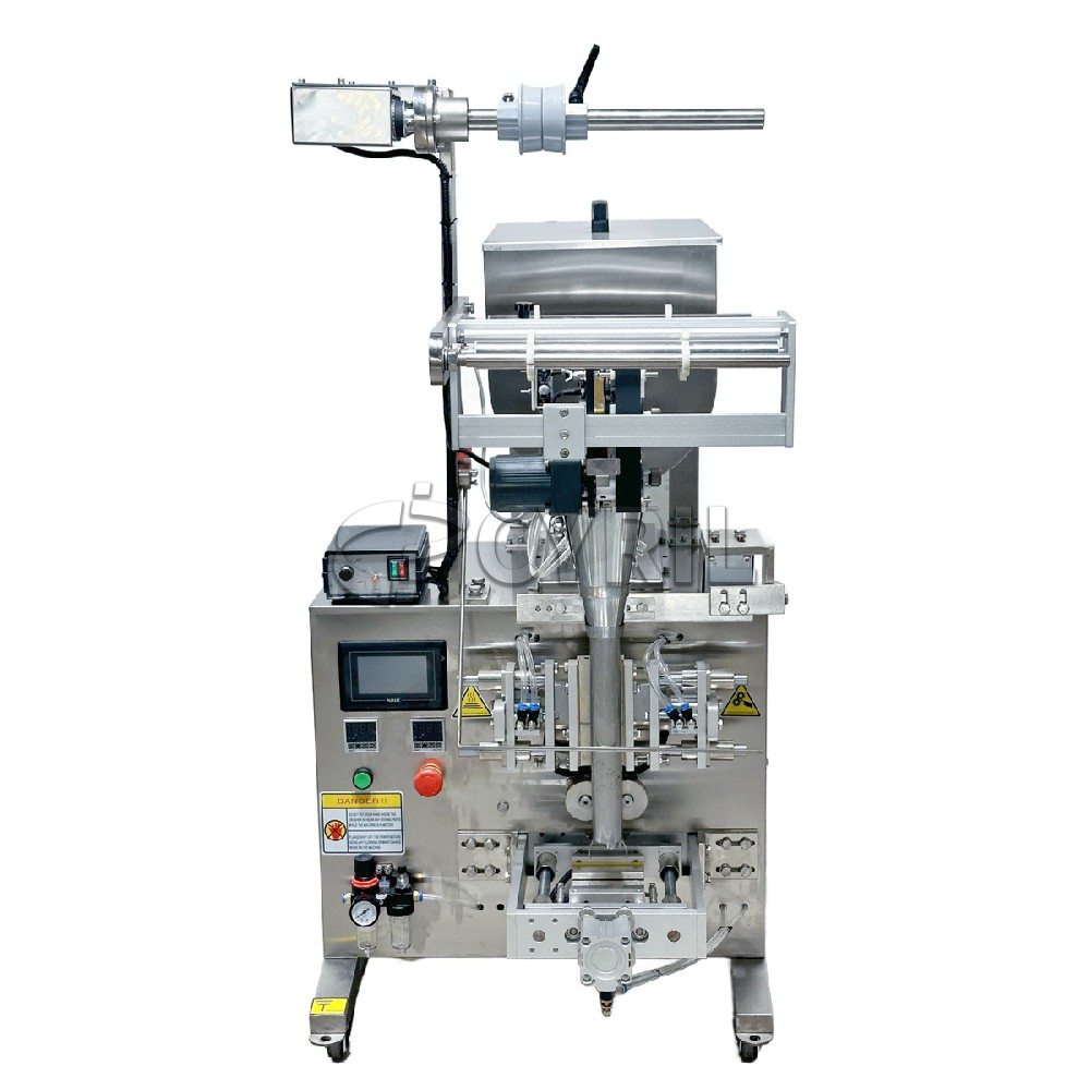 Small paste packaging machine + square bucket mixing