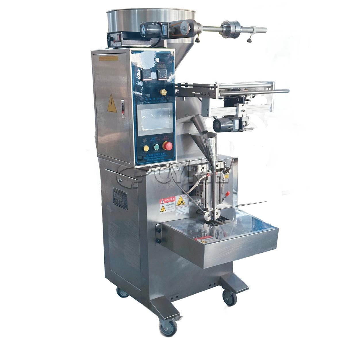 Three-edge sealing granule packaging machine