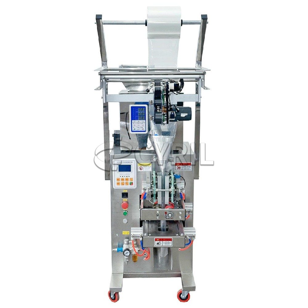 Granule packaging machine + packaging machine + coding - small + four-side sealing