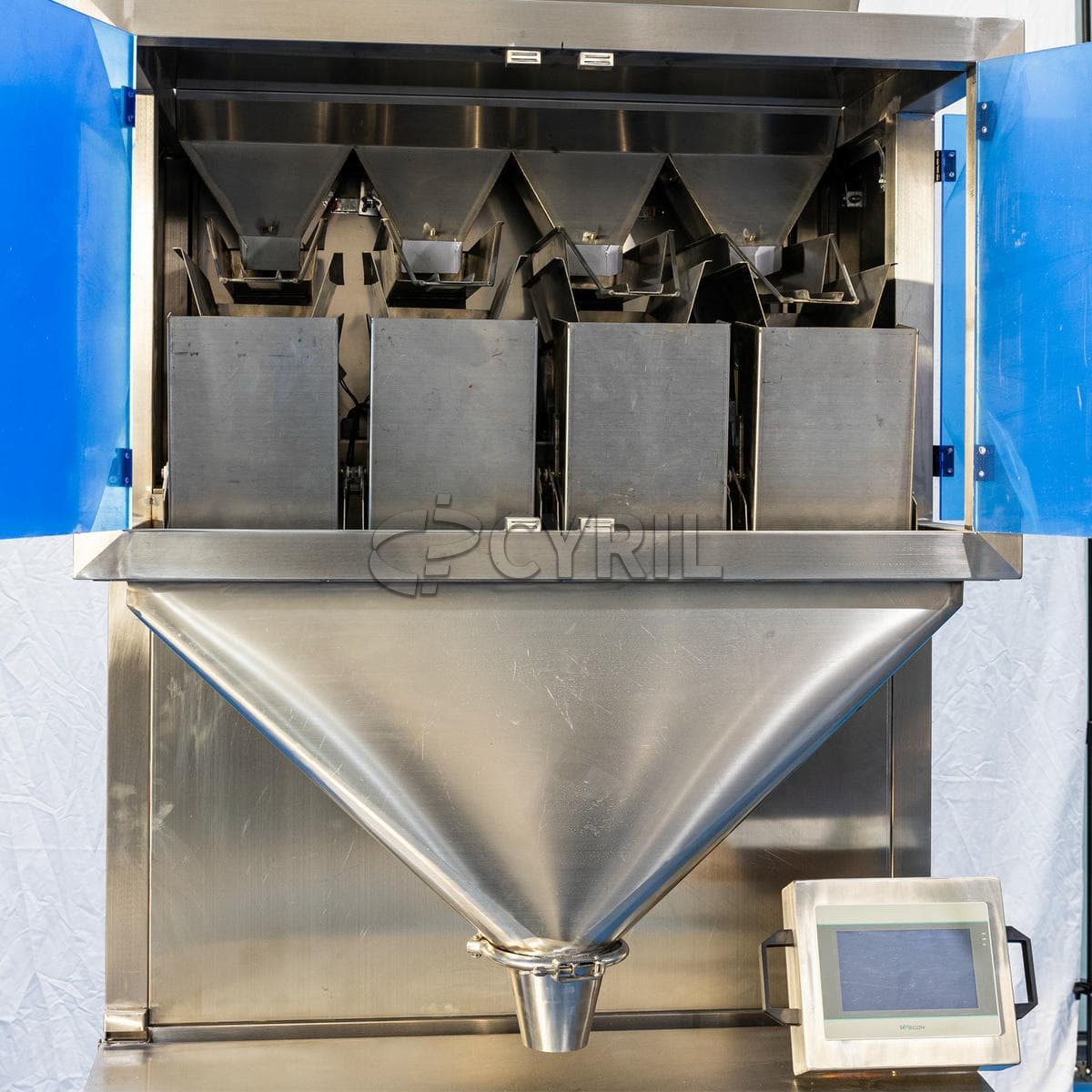 Four head weighing filling machine