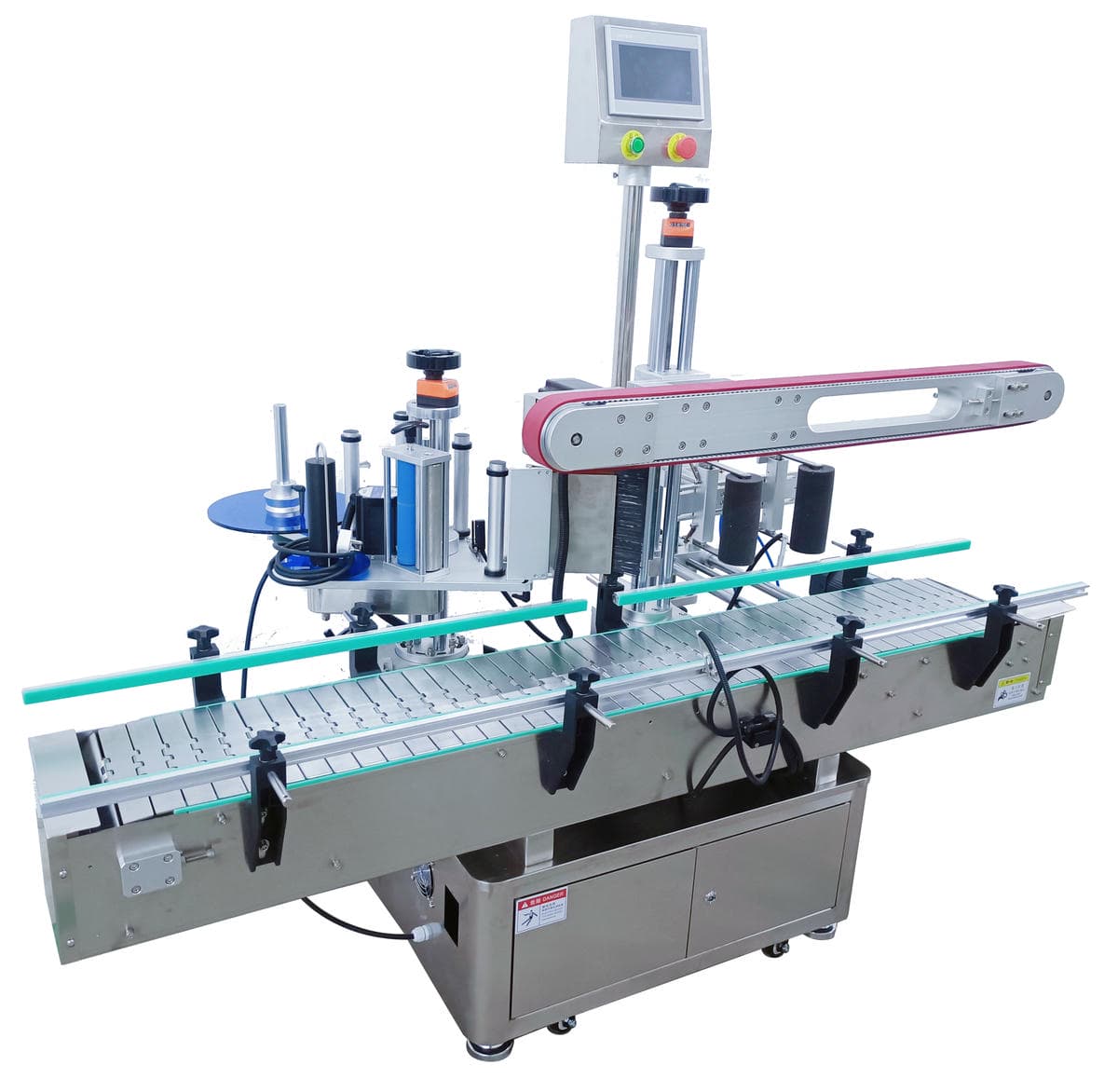 Fully automatic grease barrel labeling machine
