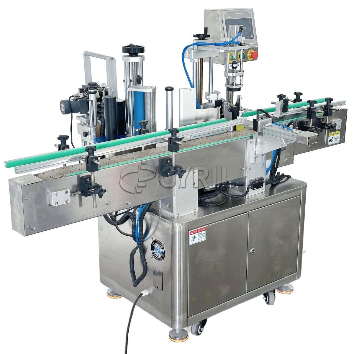 Fully automatic multi-sided bottle labeling machine