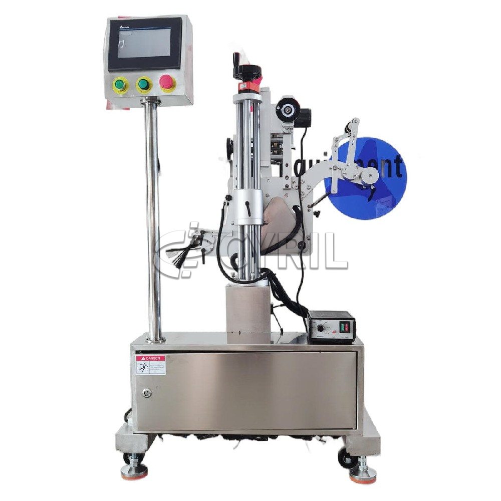 Assembly line labeling machine+flat type