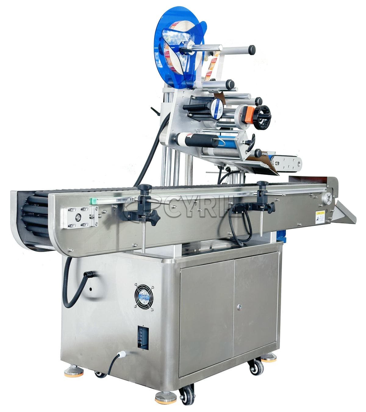 Fully automatic roller flat labeling machine