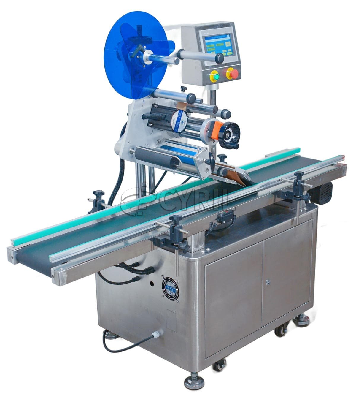 Fully automatic flat labeling machine