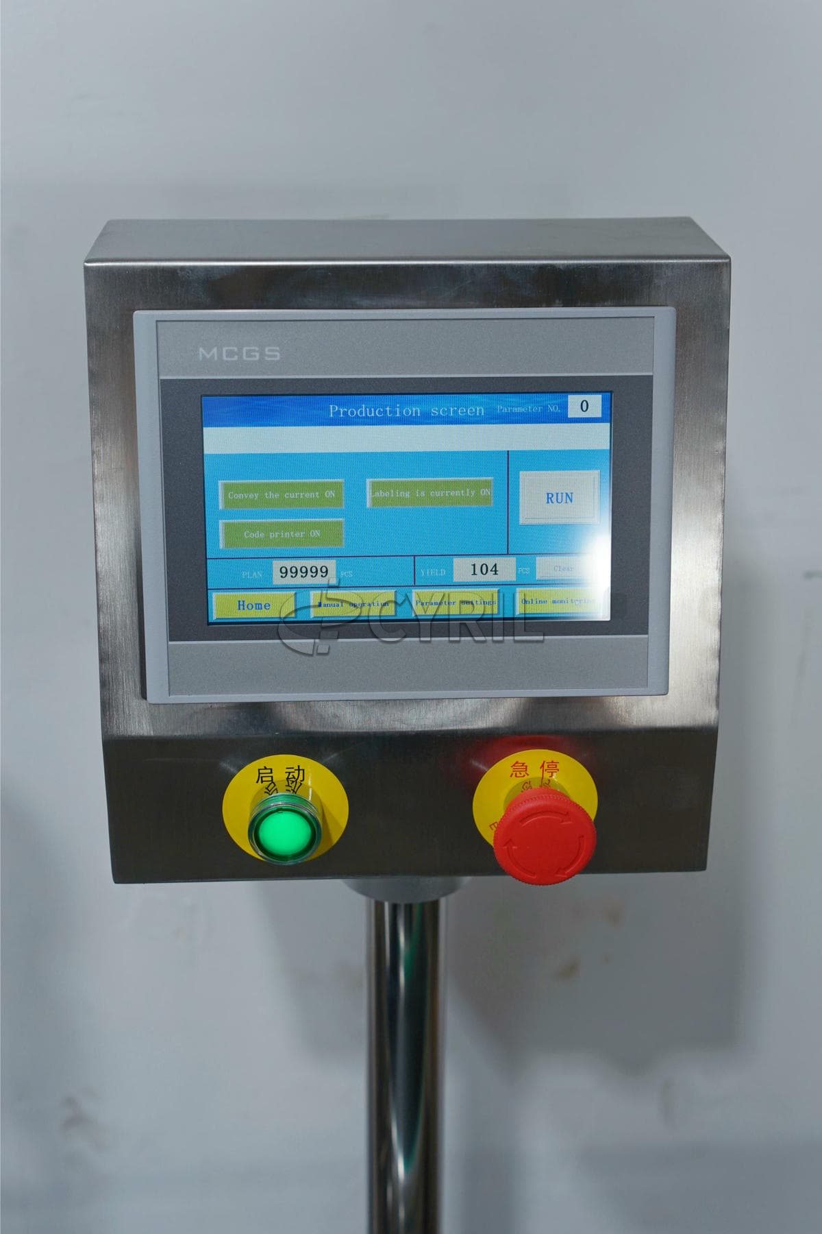 Fully automatic flat labeling machine