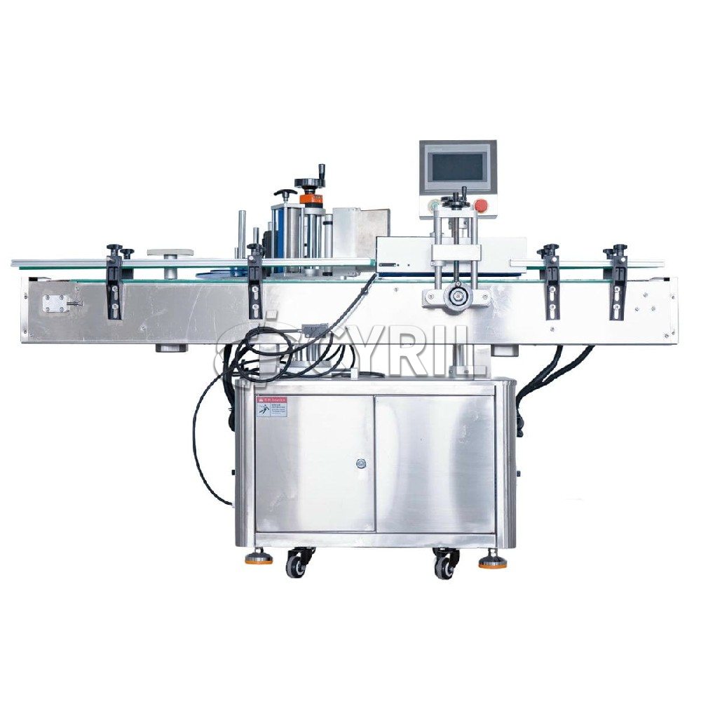 Fully automatic round bottle rolling labeling machine