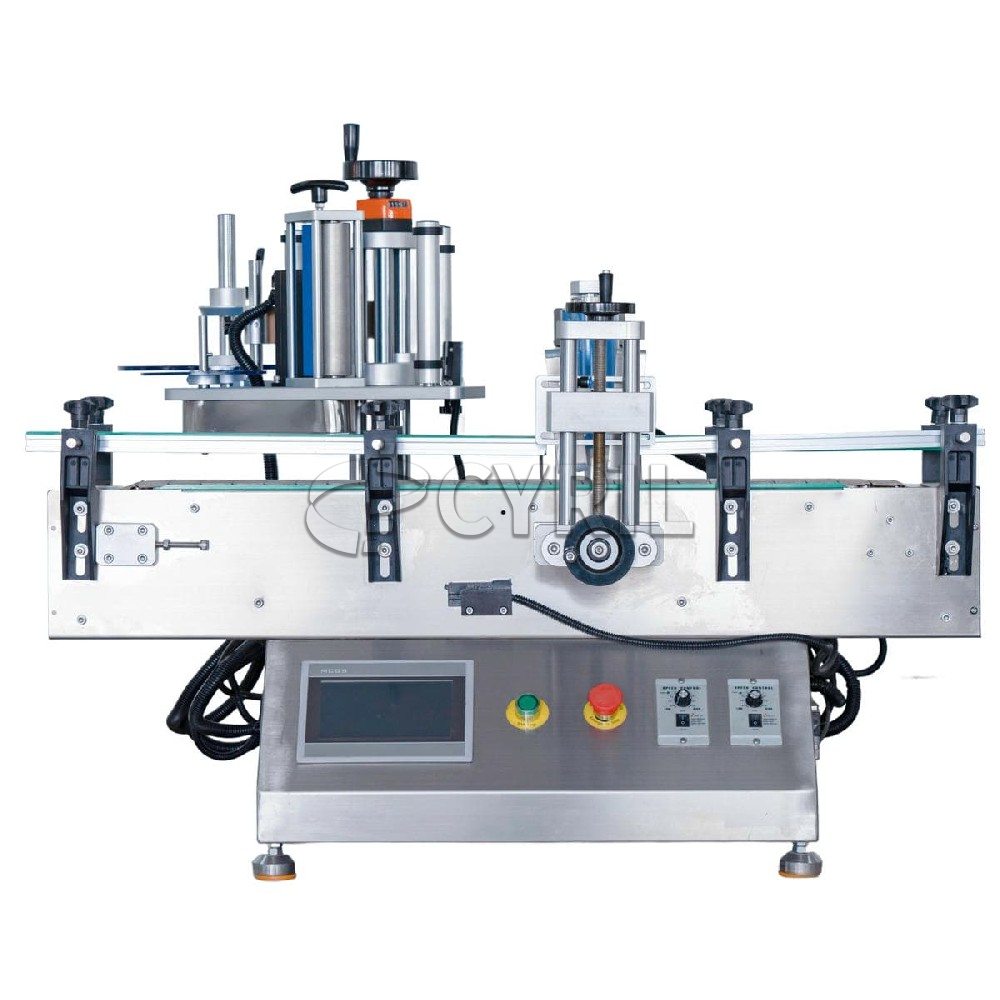 Standard desktop round bottle positioning labeling machine