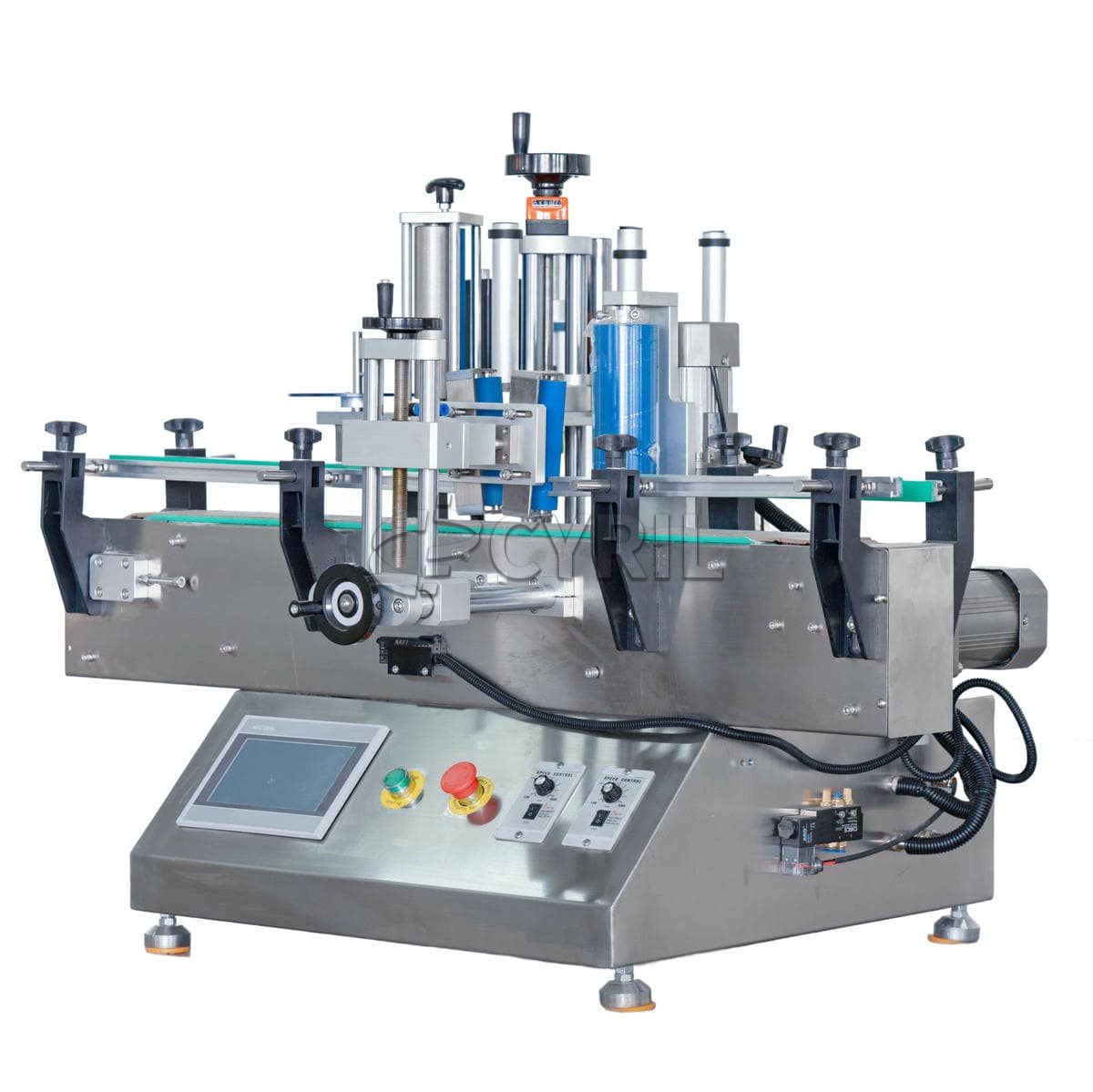 Standard desktop round bottle positioning labeling machine