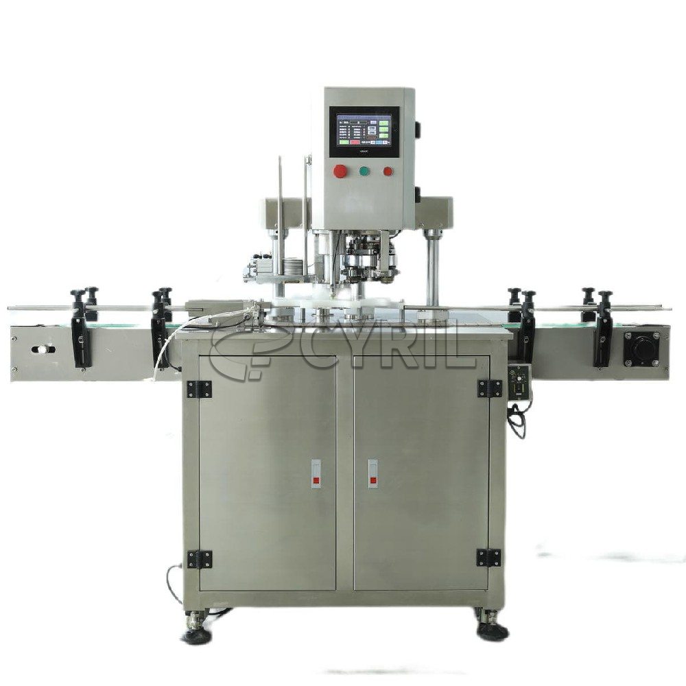 Vertical turntable capping machine