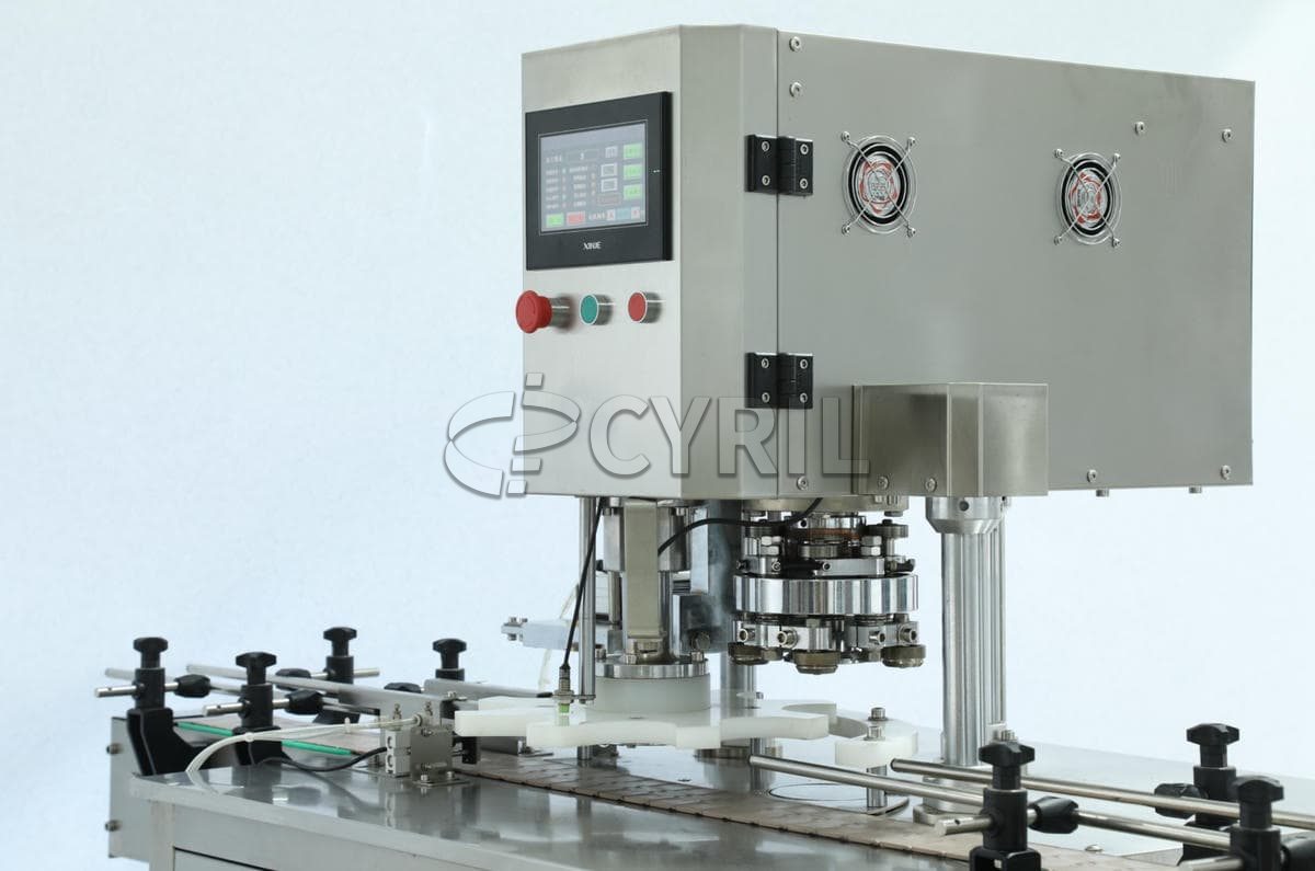 Vertical turntable capping machine
