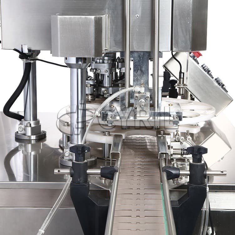 Vertical turntable capping machine