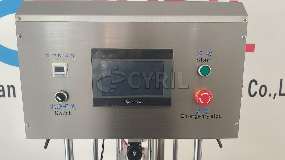 Fully automatic single-head vacuum capping machine
