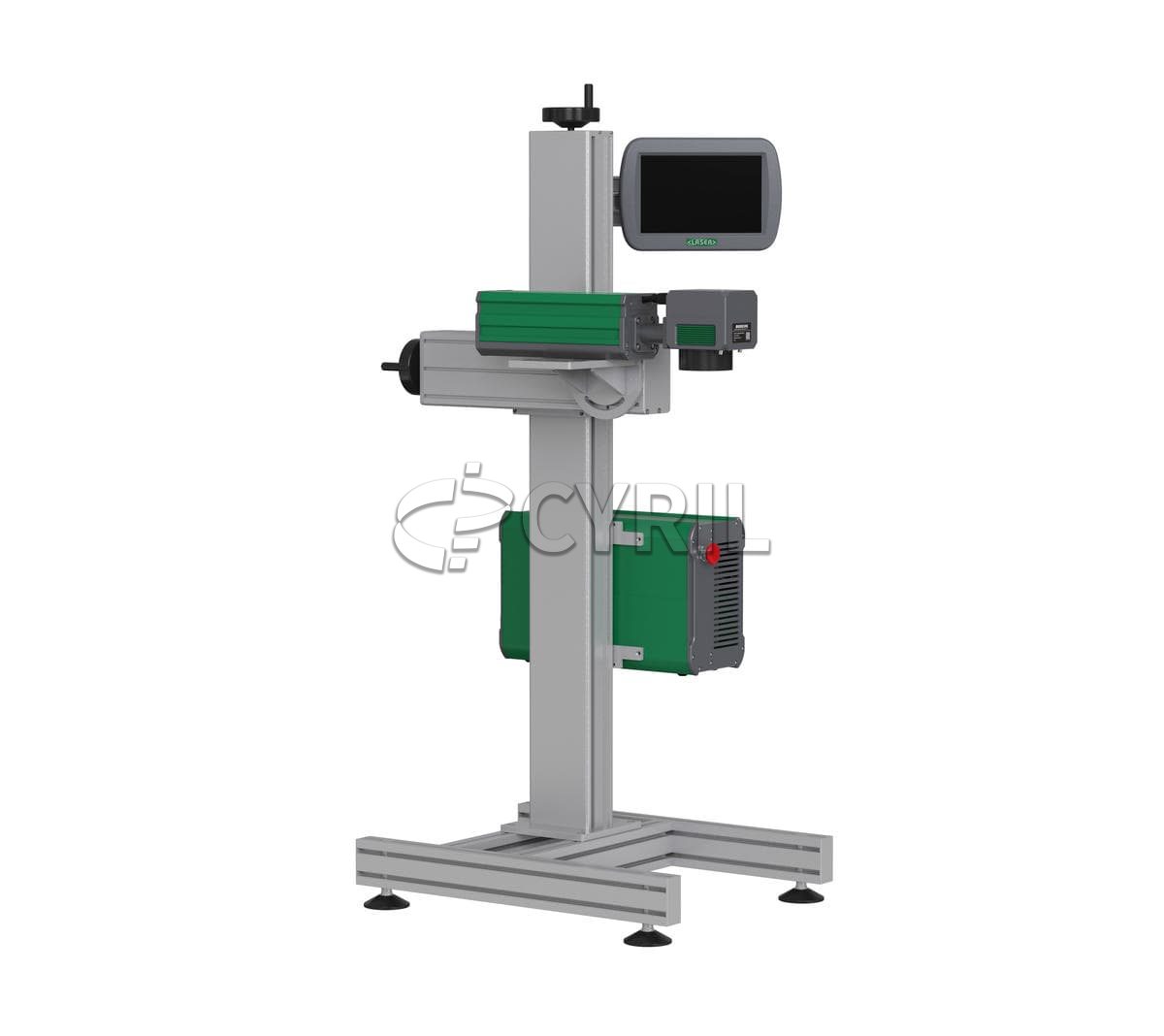 Fiber split laser coding machine