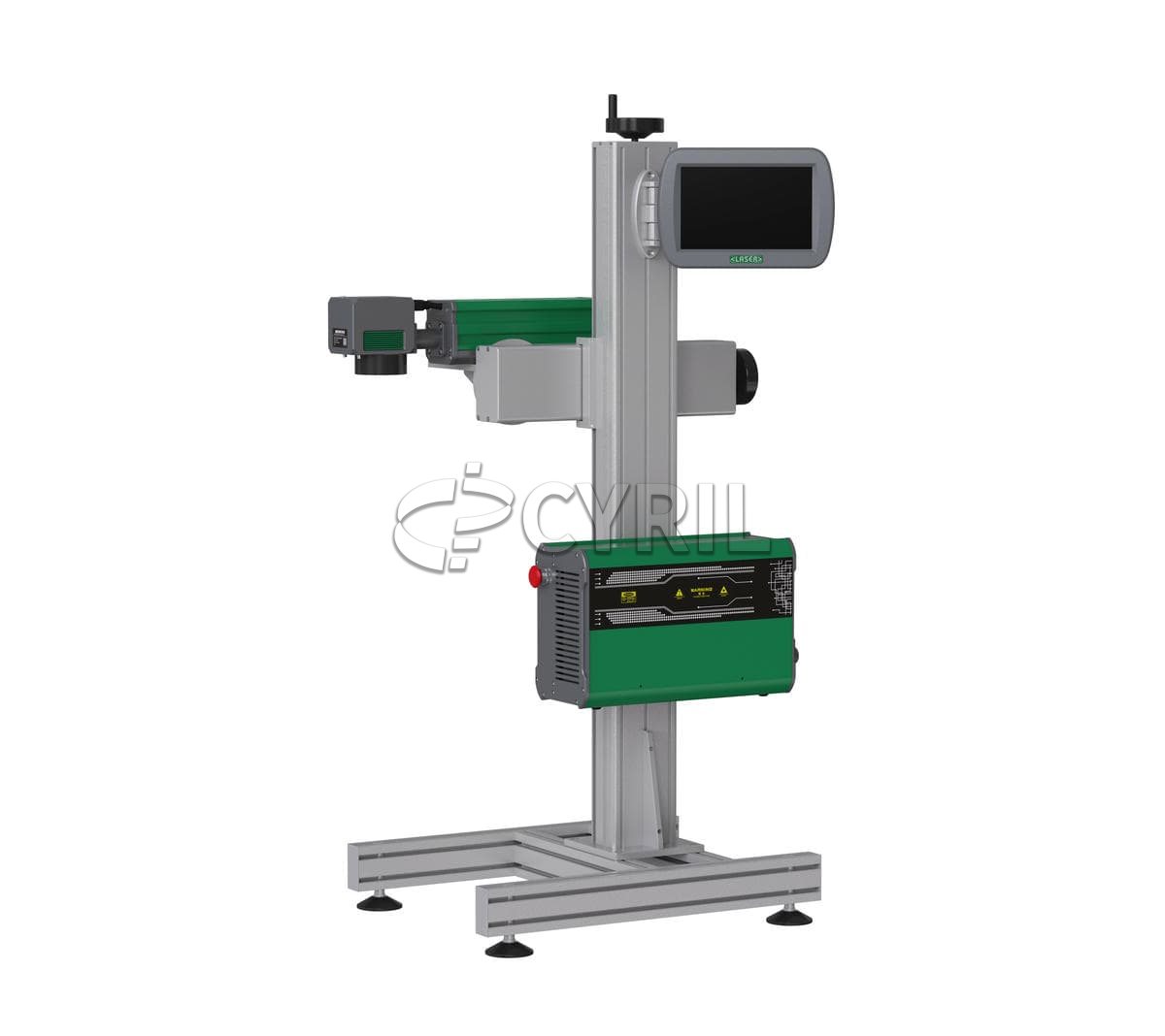 Fiber split laser coding machine