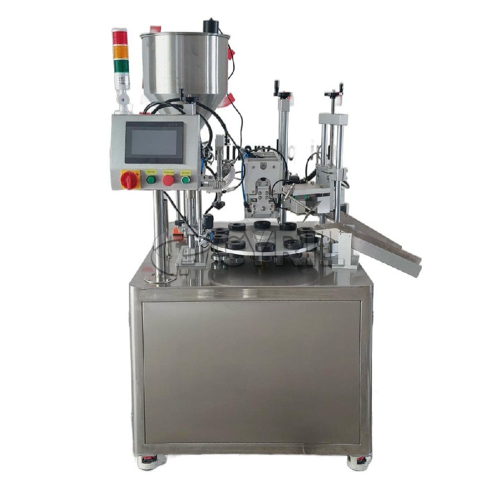 Fully automatic turntable filling and sealing machine
