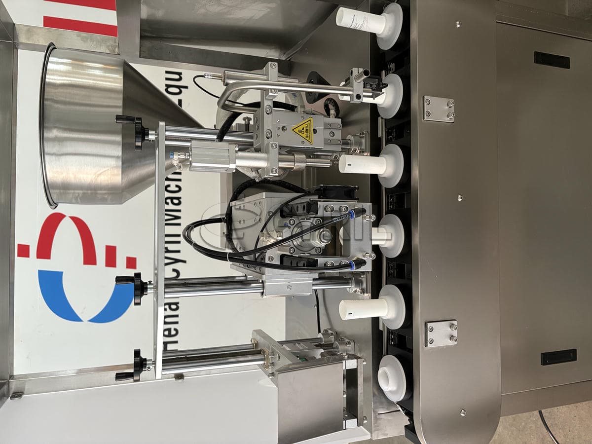 Linear filling and sealing machine