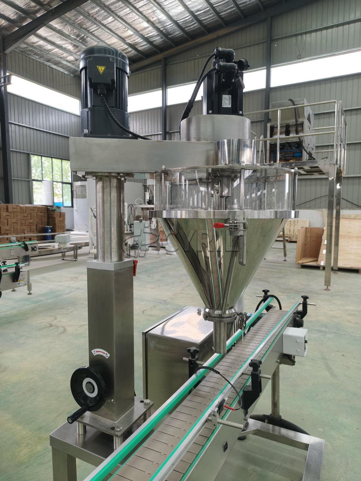 Single head powder filling machine