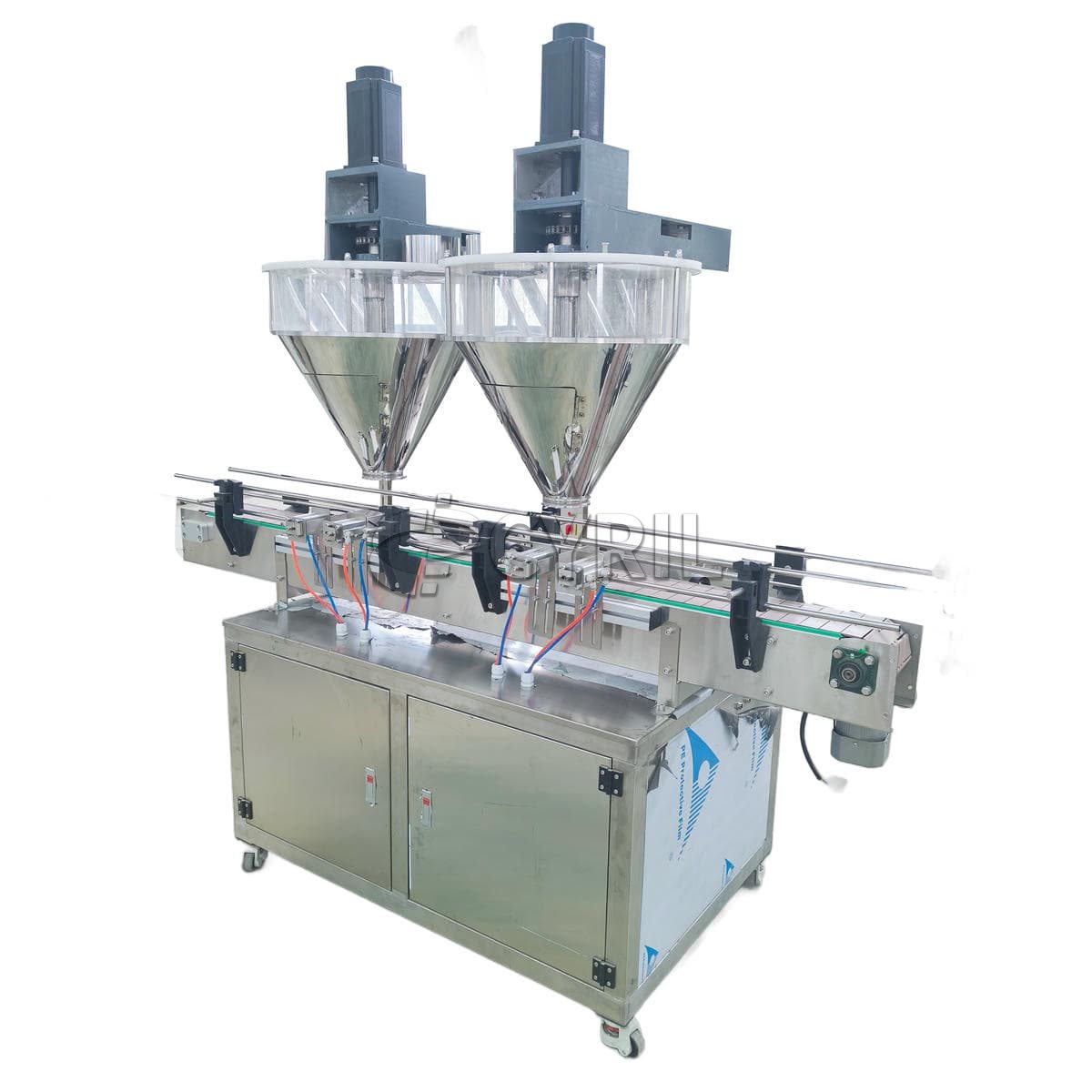 Fully automatic double-head powder filling machine