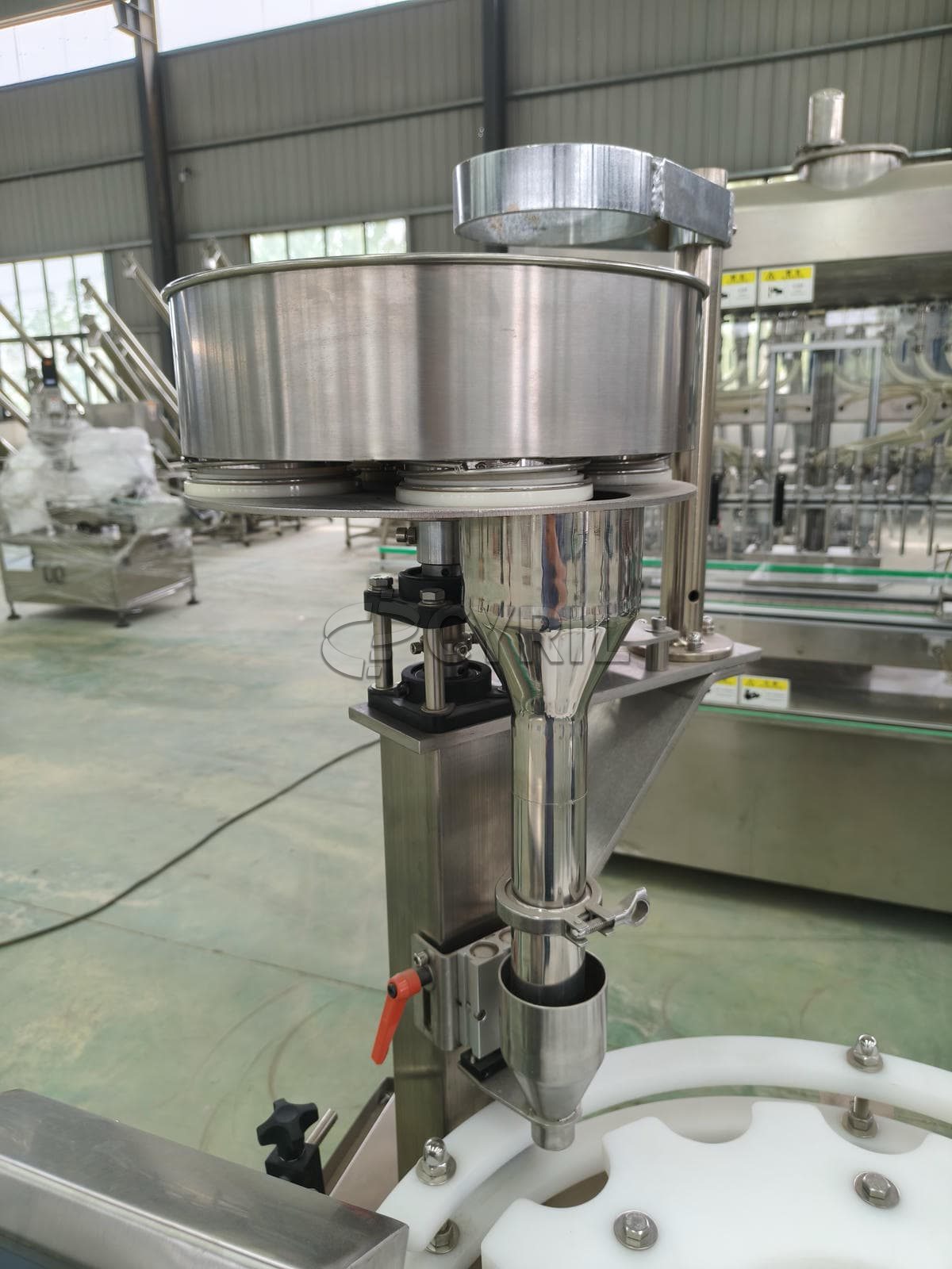 Fully automatic granule turntable filling machine