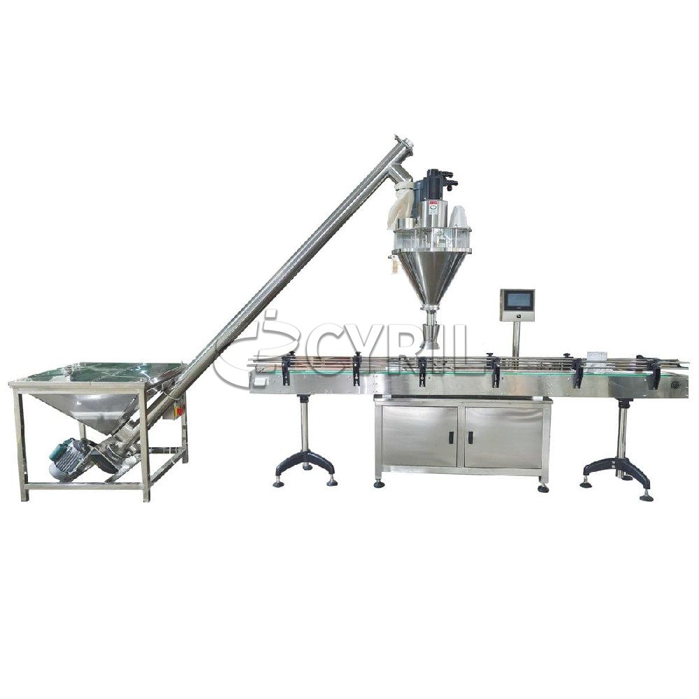 Square bucket loading powder filling machine