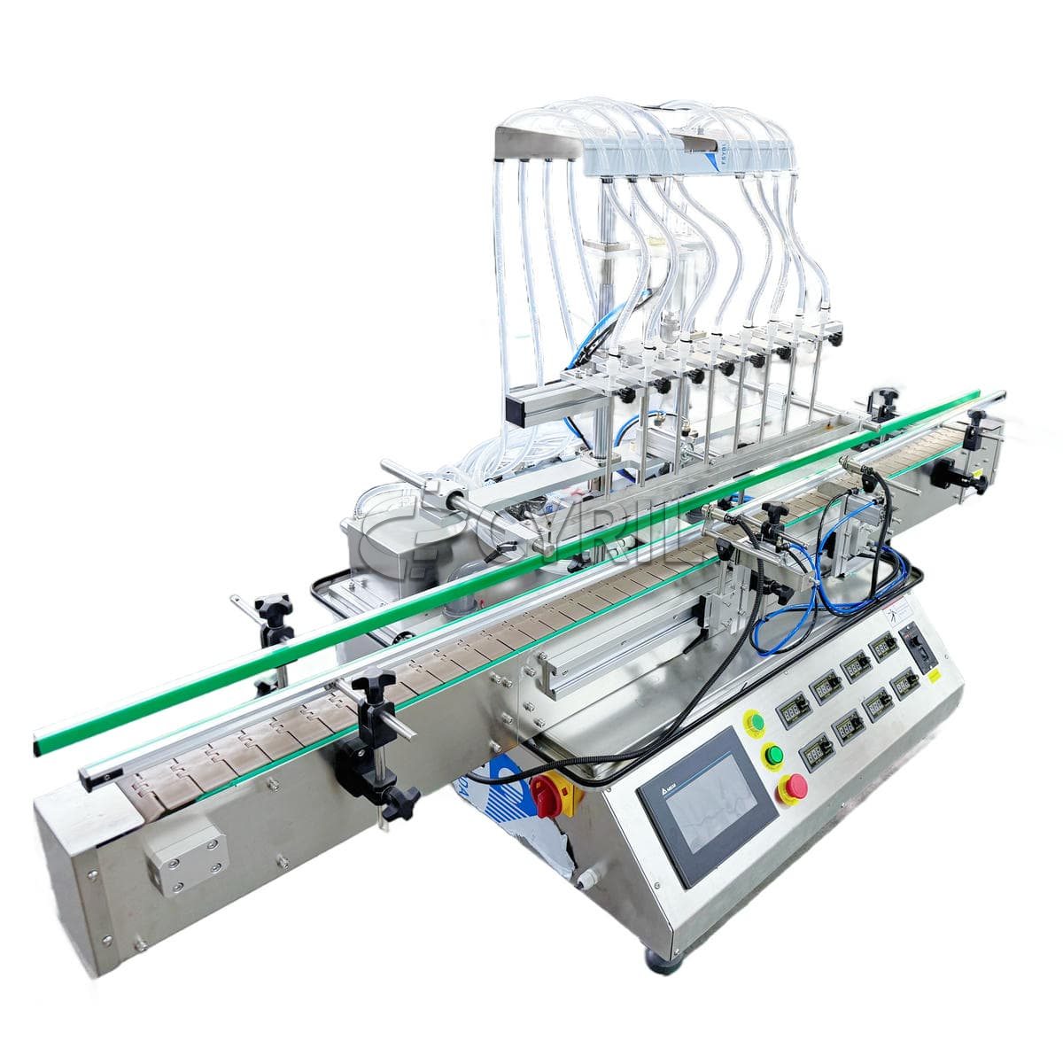 Desktop eight-head magnetic pump filling machine