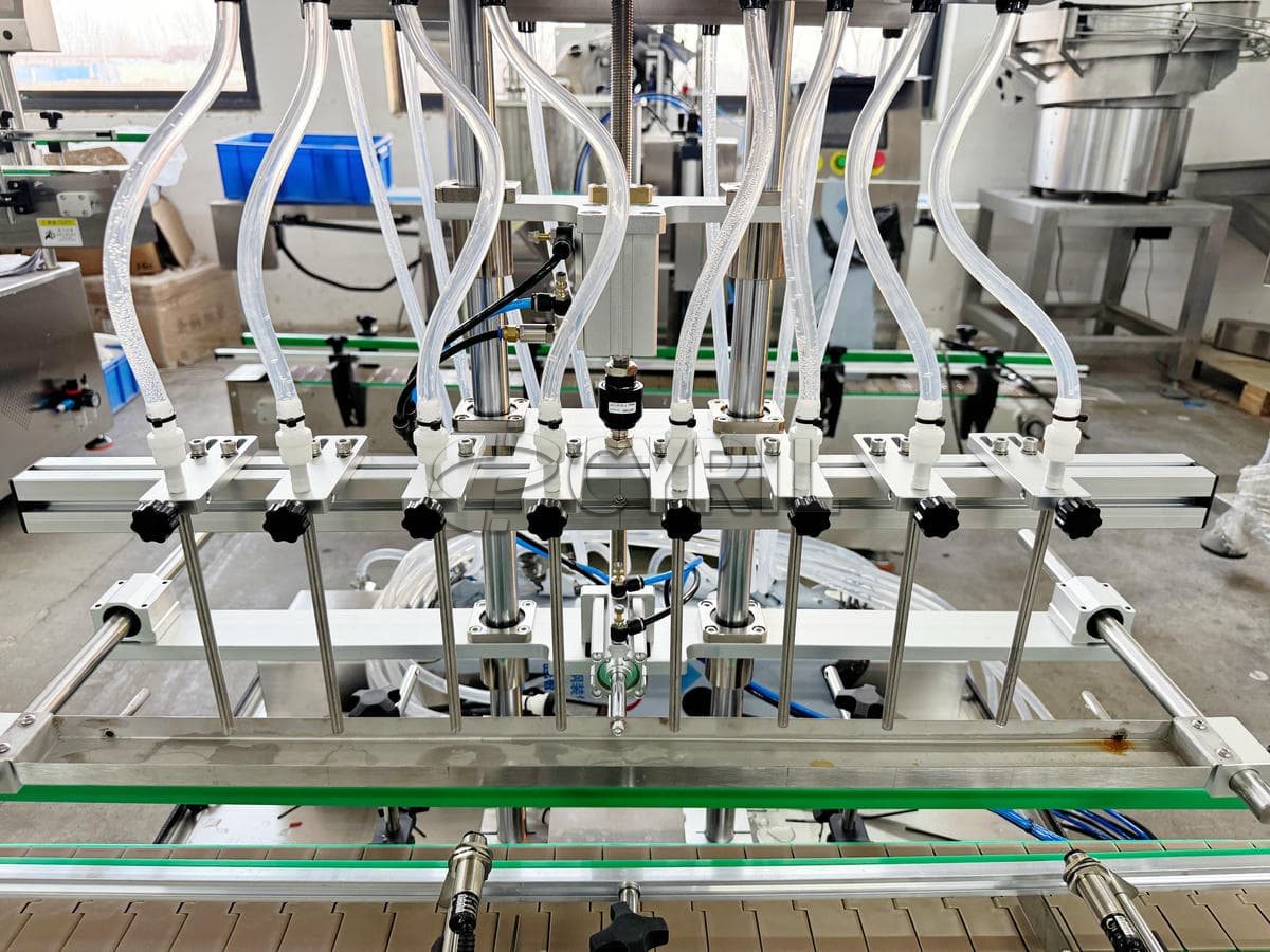 Desktop eight-head magnetic pump filling machine
