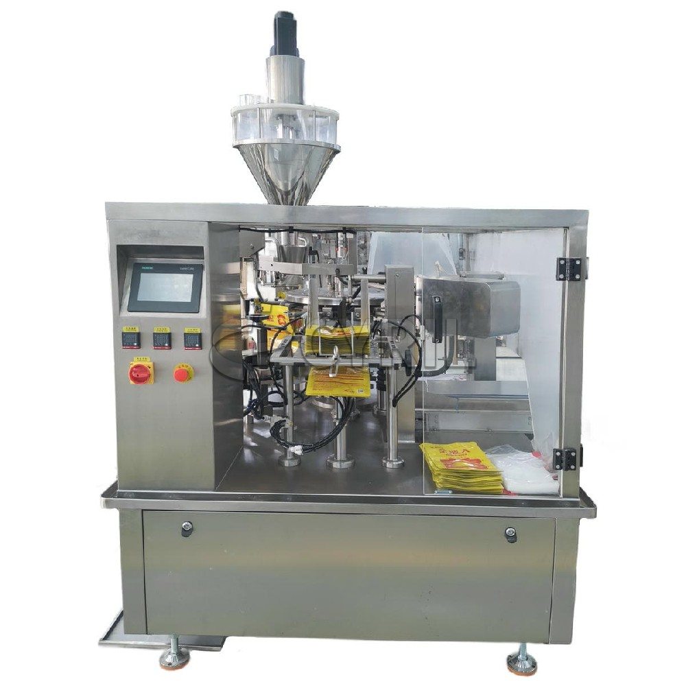 Fully automatic turntable powder bag packaging machine