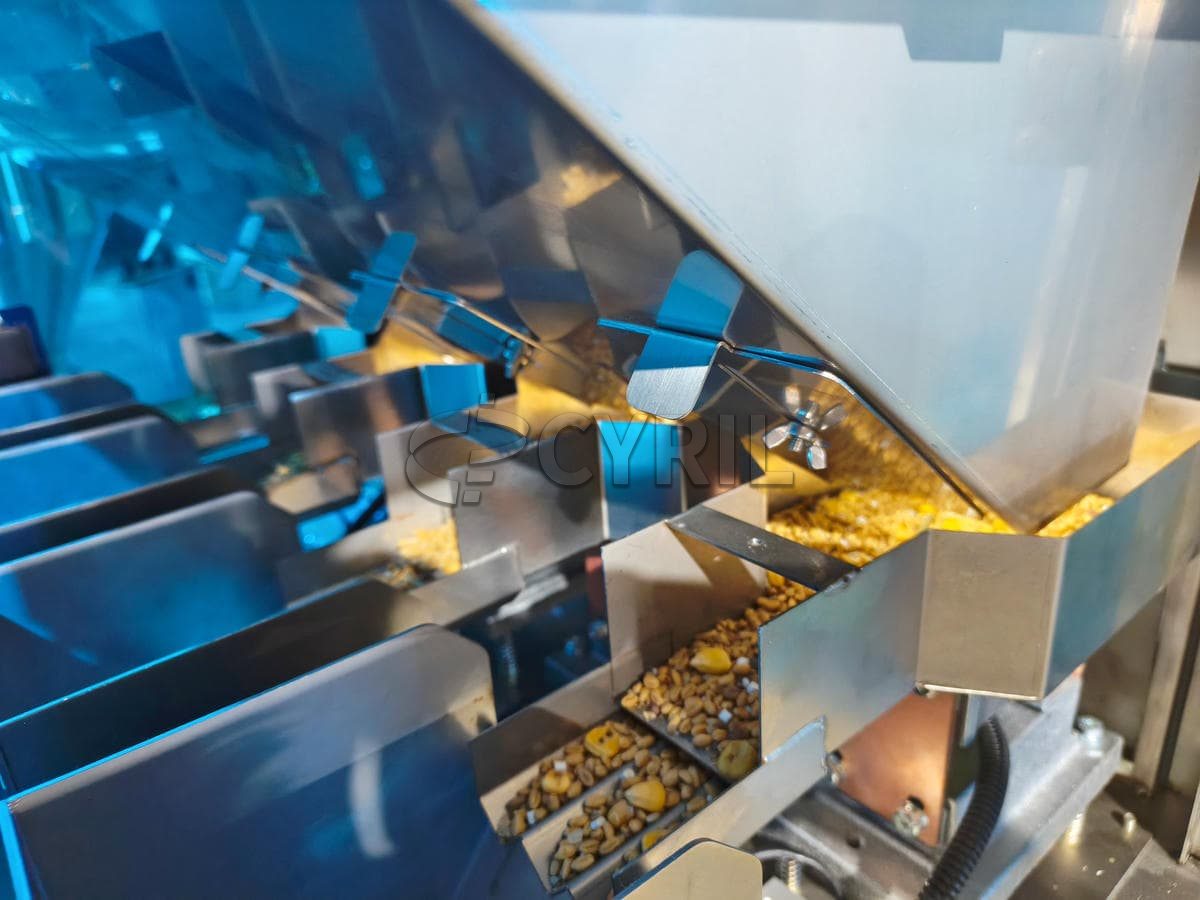 Four-head weighing packaging machine