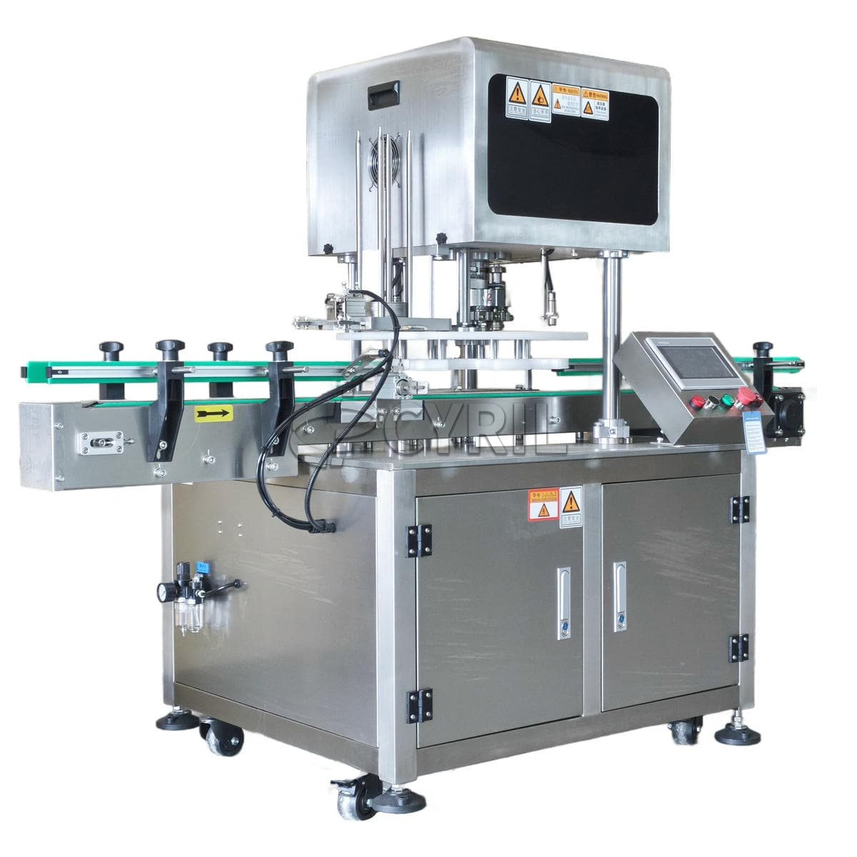 Fully automatic aluminum cap capping and sealing machine