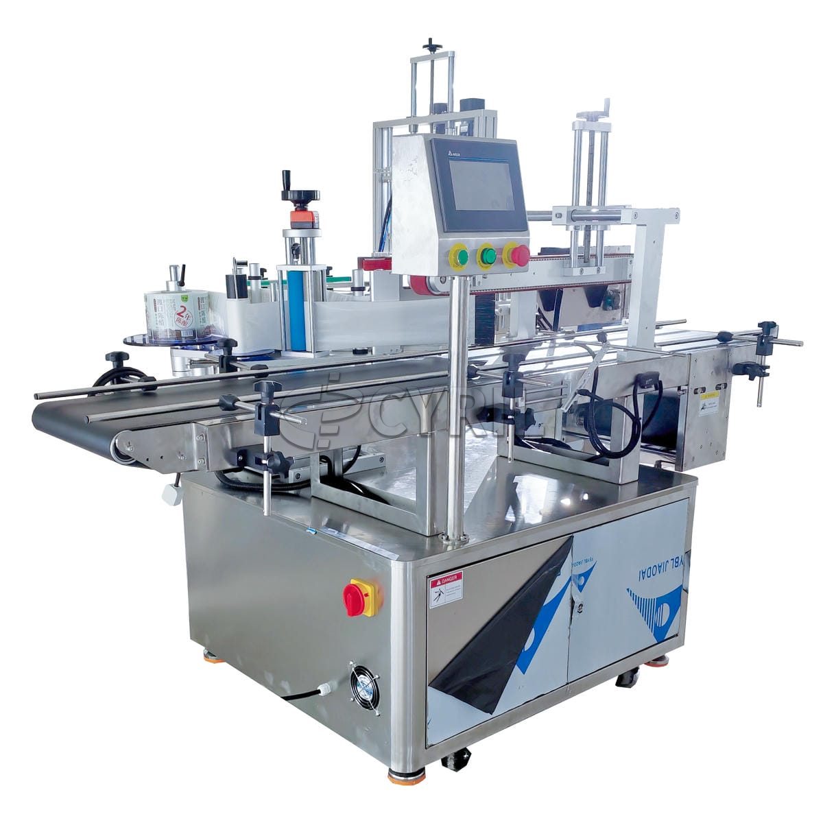 Press top side labeling machine