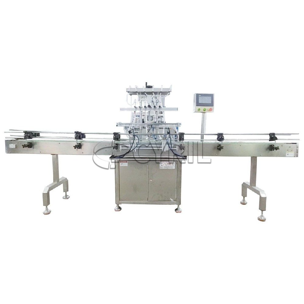 Six-head magnetic pump filling machine