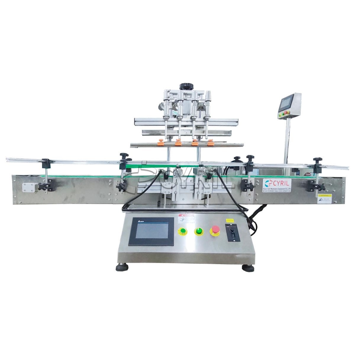 Desktop four-head paste filling machine