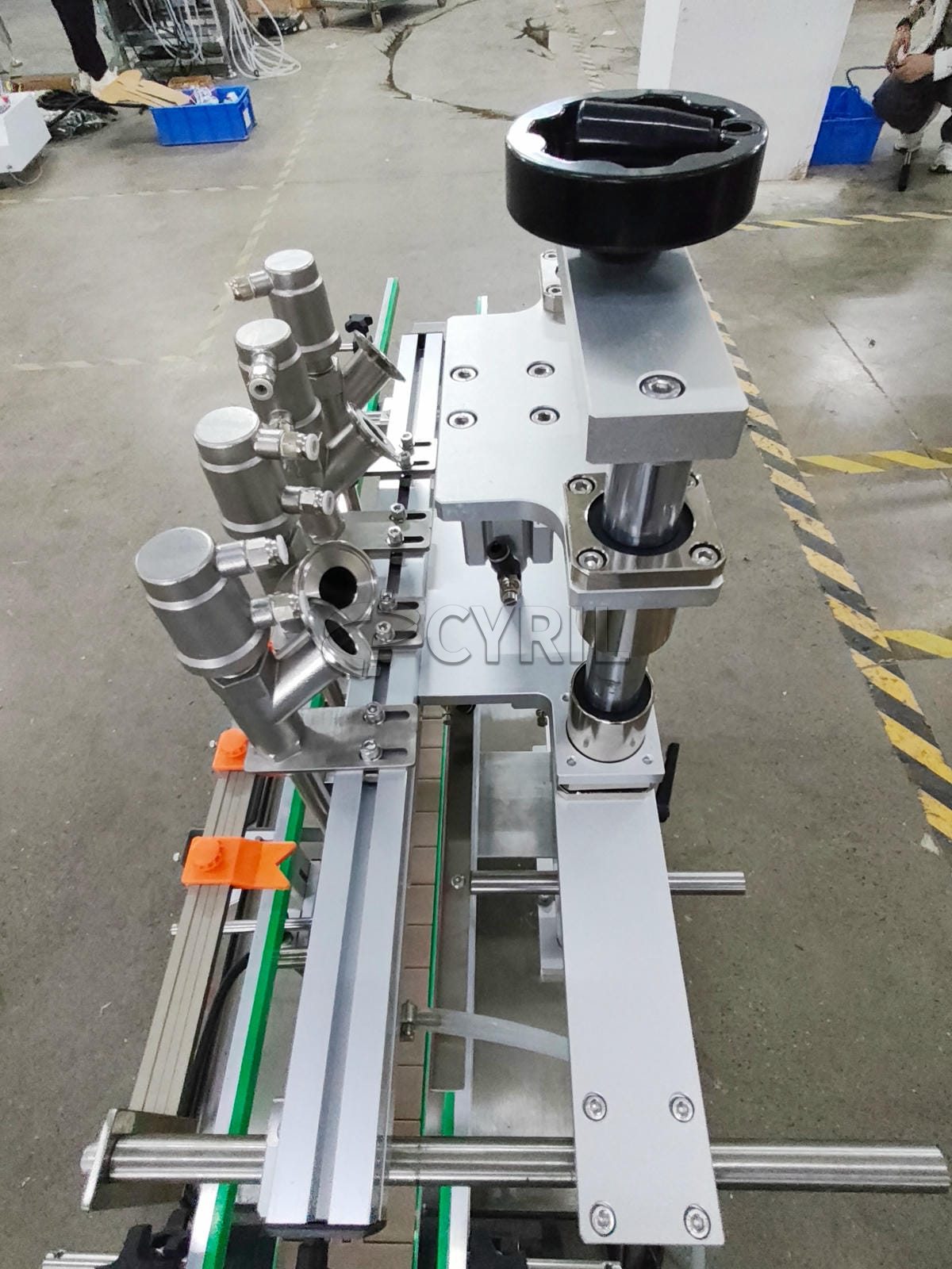 Desktop four-head paste filling machine