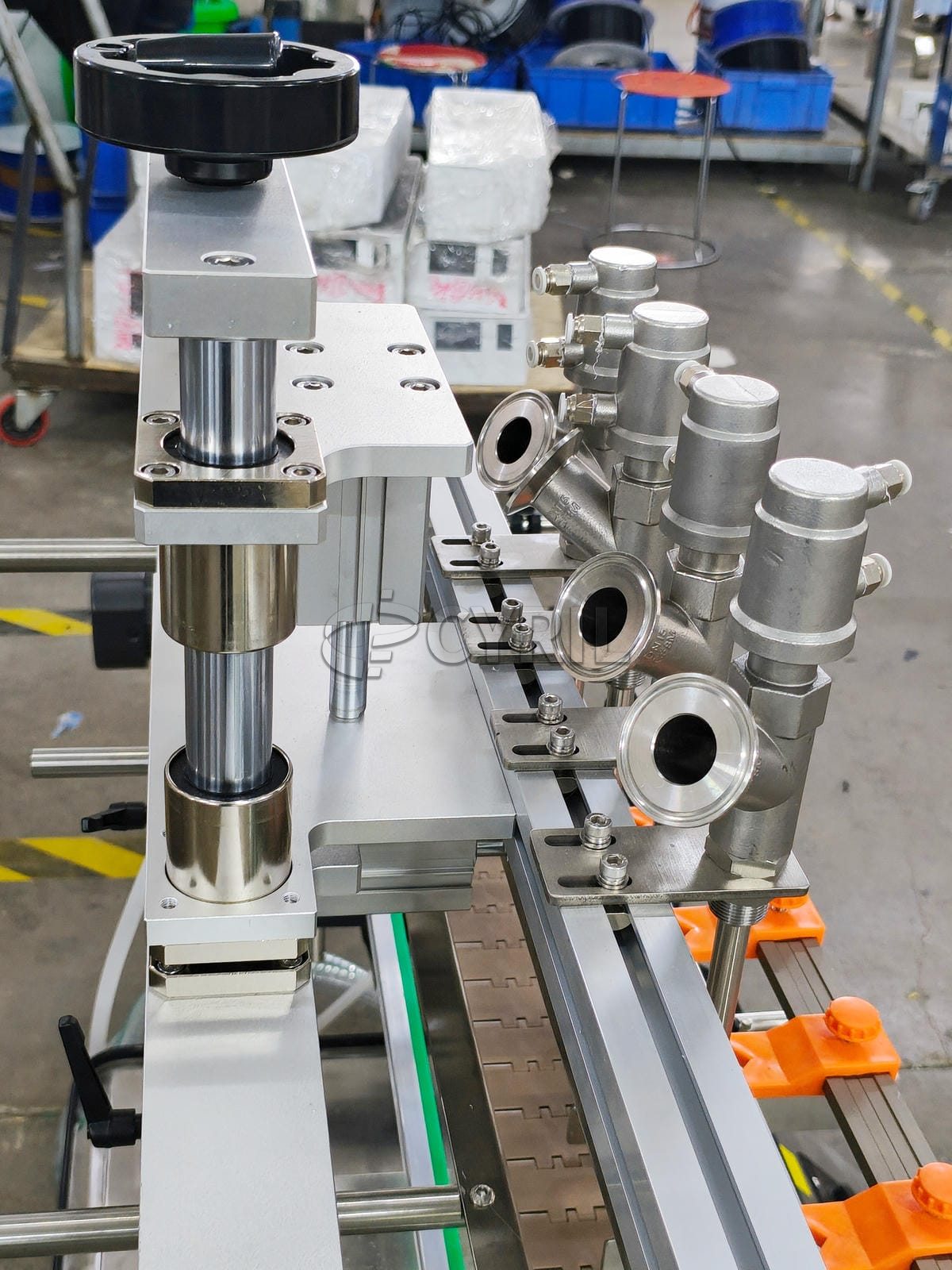 Desktop four-head paste filling machine